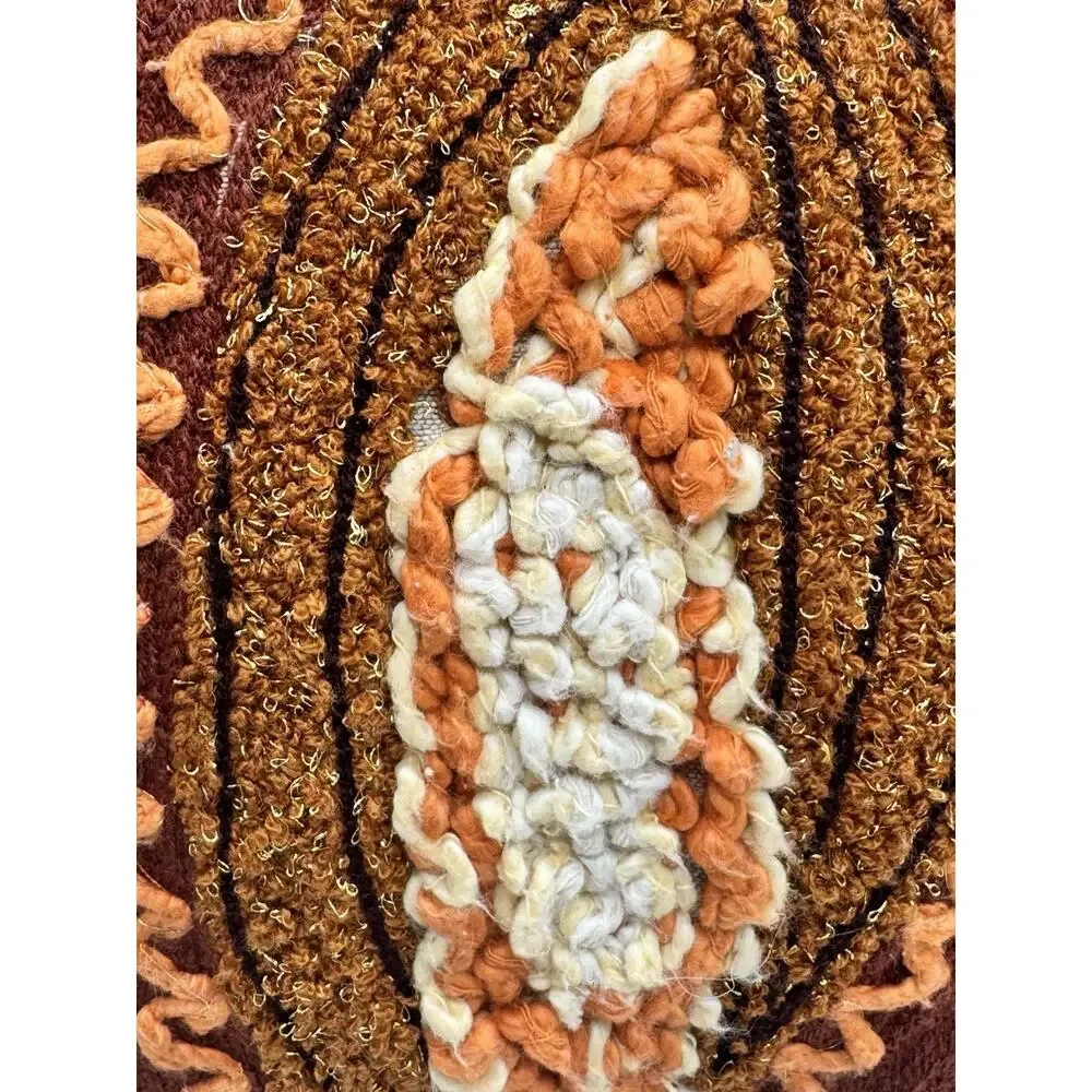 Square Tapestry Pillow Fall Pumpkin Vine 20 X 20 New Holiday Thanksgiving